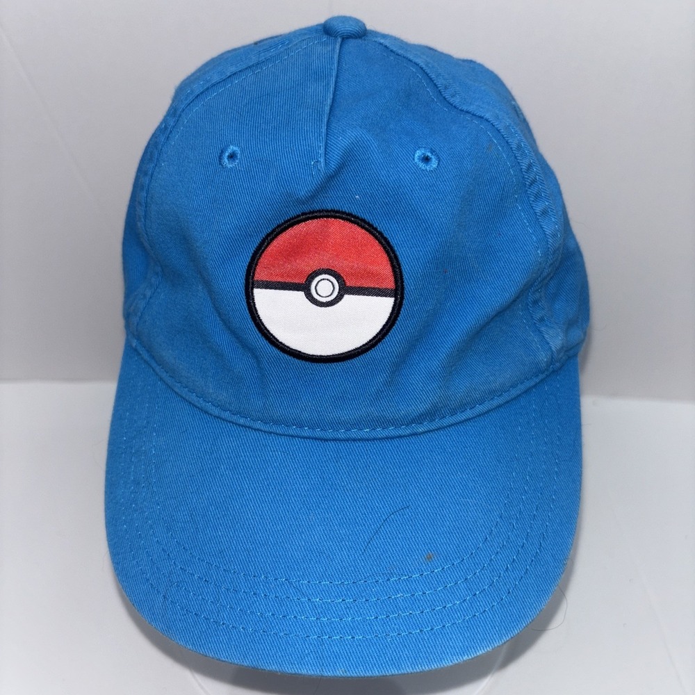 Pokemon Boy's Snapback Hat Blue Size OS Embroidered Poke Ball‎ Logo